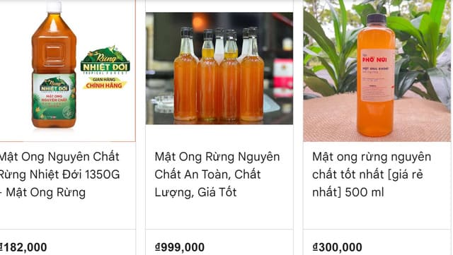 Giá mật ong nguyên chất bao nhiêu 1 lít? Bảng chuẩn 2025! 8 Giá mật ong nguyên chất mỗi nơi một khác