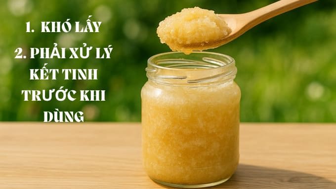 ð¿Mật ong bị đóng đường: Vì sao xảy ra? Có phải mật ong giả? 9 Những bất tiện khi mật ong bị kết tinh