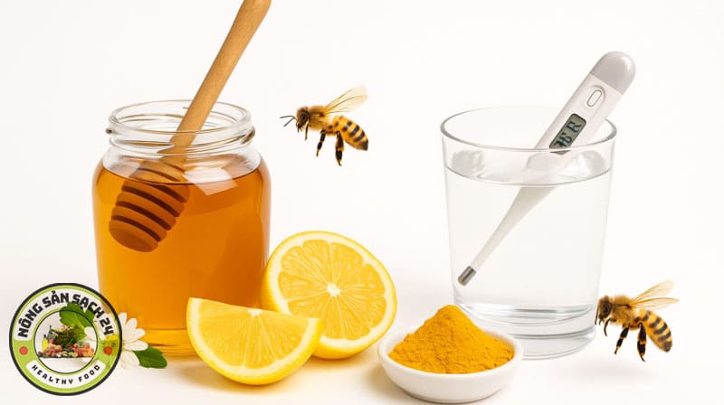 Uống mật ong có tác dụng gì? 9 lợi ích vàng & cách uống đúng 20 Cách pha mật ong với chanh nghệ