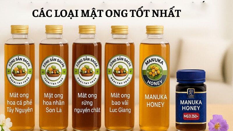 ð¿Các loại mật ong Top 1 hiện nay, So sánh, phân biệt⚖️! 29 Các loại mật ong tốt cho sức khỏe