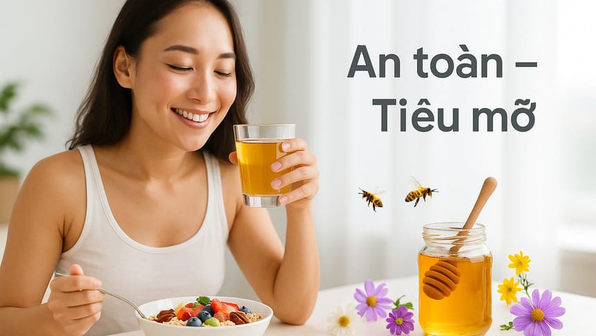 Cách uống mật ong giảm cân an toàn, tiêu mỡ
