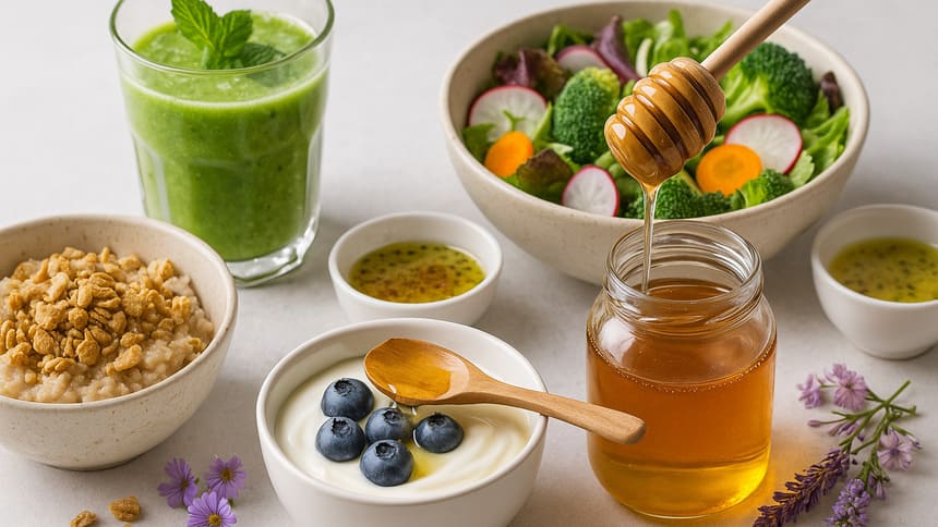Mẹo kết hợp mật ong trong bữa ăn