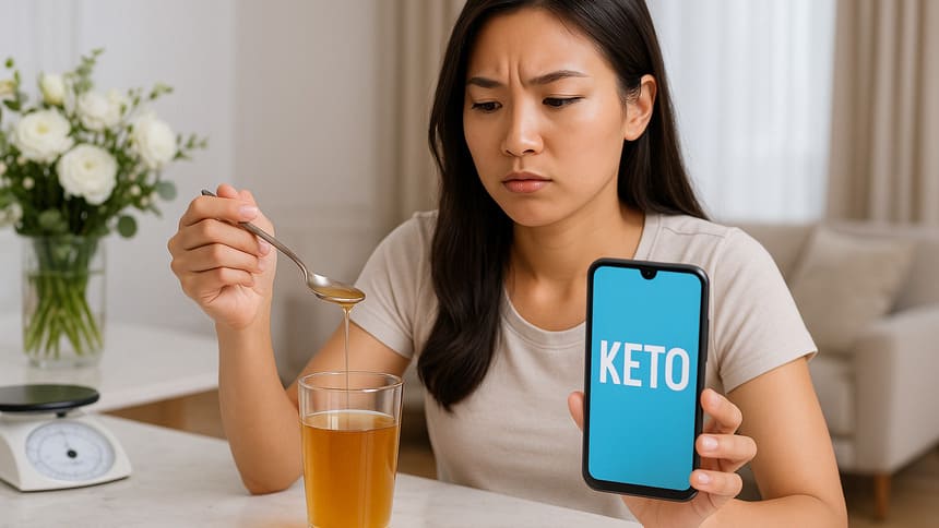 Người đang ăn keto không nên uống mật ong giảm cân