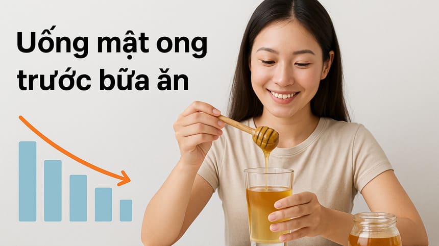 Thời điểm uống mật ong giảm cân trước bữa ăn tốt nhất