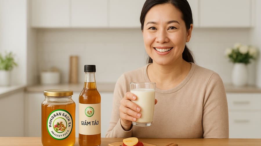 Máu nhiễm mỡ có uống được mật ong không? 8 cách uống đúng 26 Uống mật ong giấm táo sữa không đường giảm máu nhiễm mỡ