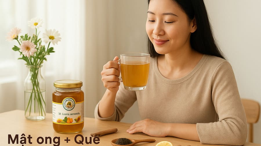 Máu nhiễm mỡ có uống được mật ong không? 8 cách uống đúng 28 Uống mật ong với bột quế giảm mỡ máu