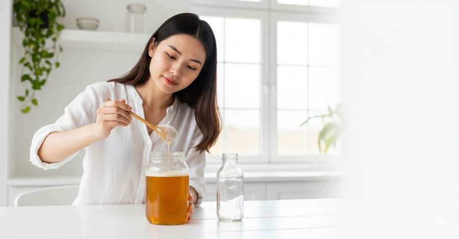 Bật mí 4 cách xử lý mật ong bị sủi bọt tại nhà hiệu quả nhất 17 Cách xử lý mật ong khi bị sủi bọt bằng cách vớt bọt.