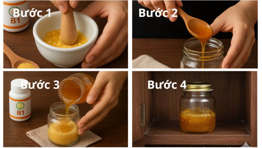 Cách làm B1 ngâm mật ong