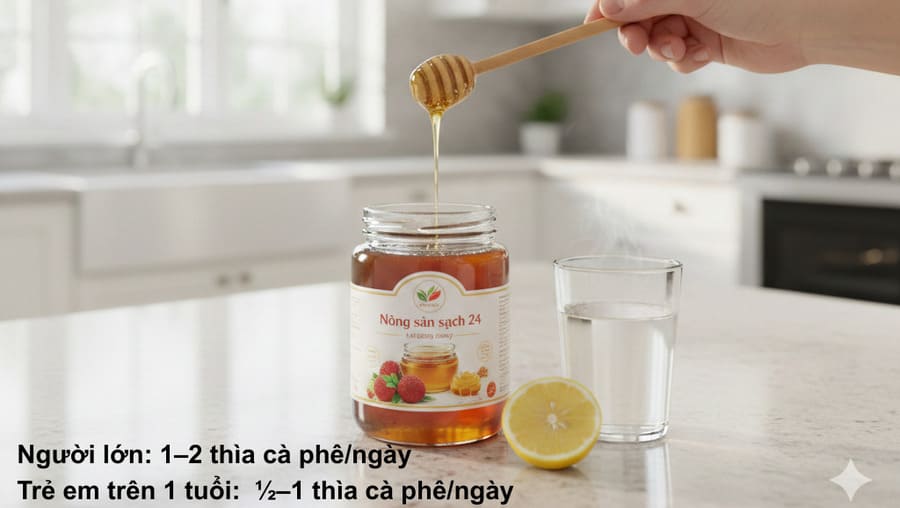 Liều lượng dung mật ong vải bắc Ninh tốt nhất.