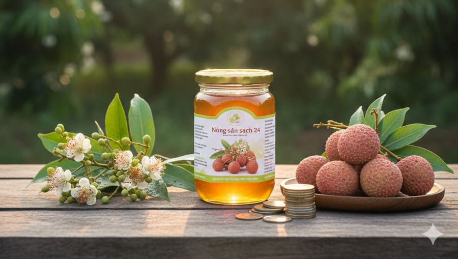 Mức giá mật ong hoa vải thiều Bắc Giang