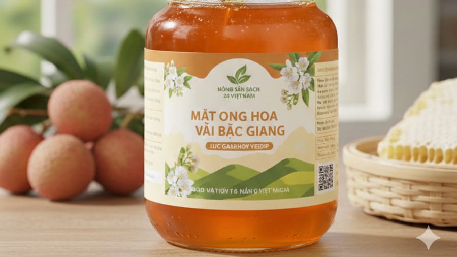 Nông sản Bắc Giang- mật ong hoa vải.