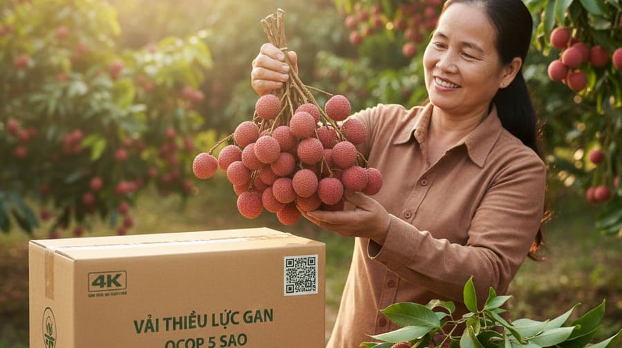 Nông sản vải thiều Lục Ngạn