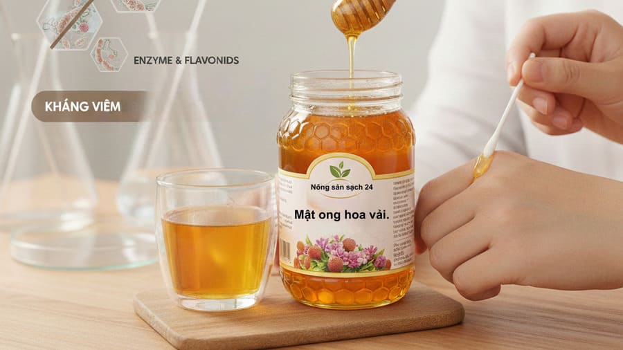 Tác dụng của mật ong hoa vải Bắc Giang trong kháng viêm