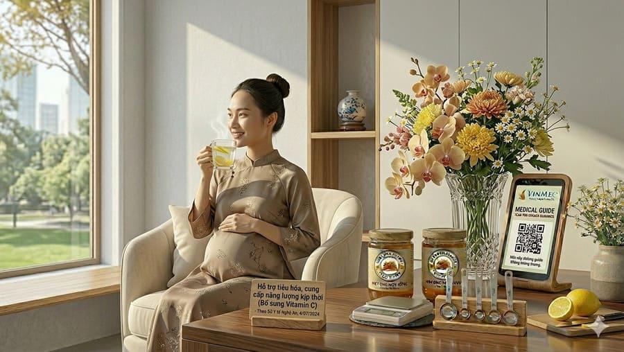 Uống nước ấm với mật ong có tác dụng gì? Uống khi nào? 21 bà bầu uống nước ấm vơi mật ong được không?