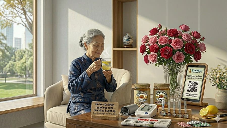 Uống nước ấm với mật ong có tác dụng gì? Uống khi nào? 23 Người cao tuổi uống mật ong với nước ấm vó tăng huyết áp không?