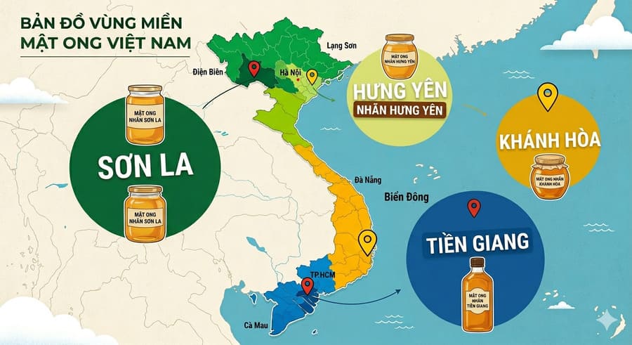 Vùng có mật ong nhãn nhiều nhất tại Việt Nam